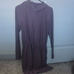 Kyodan Casual Long-Sleeve Purple Hoody Dress Size XS